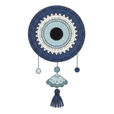 Crochet evil eye
