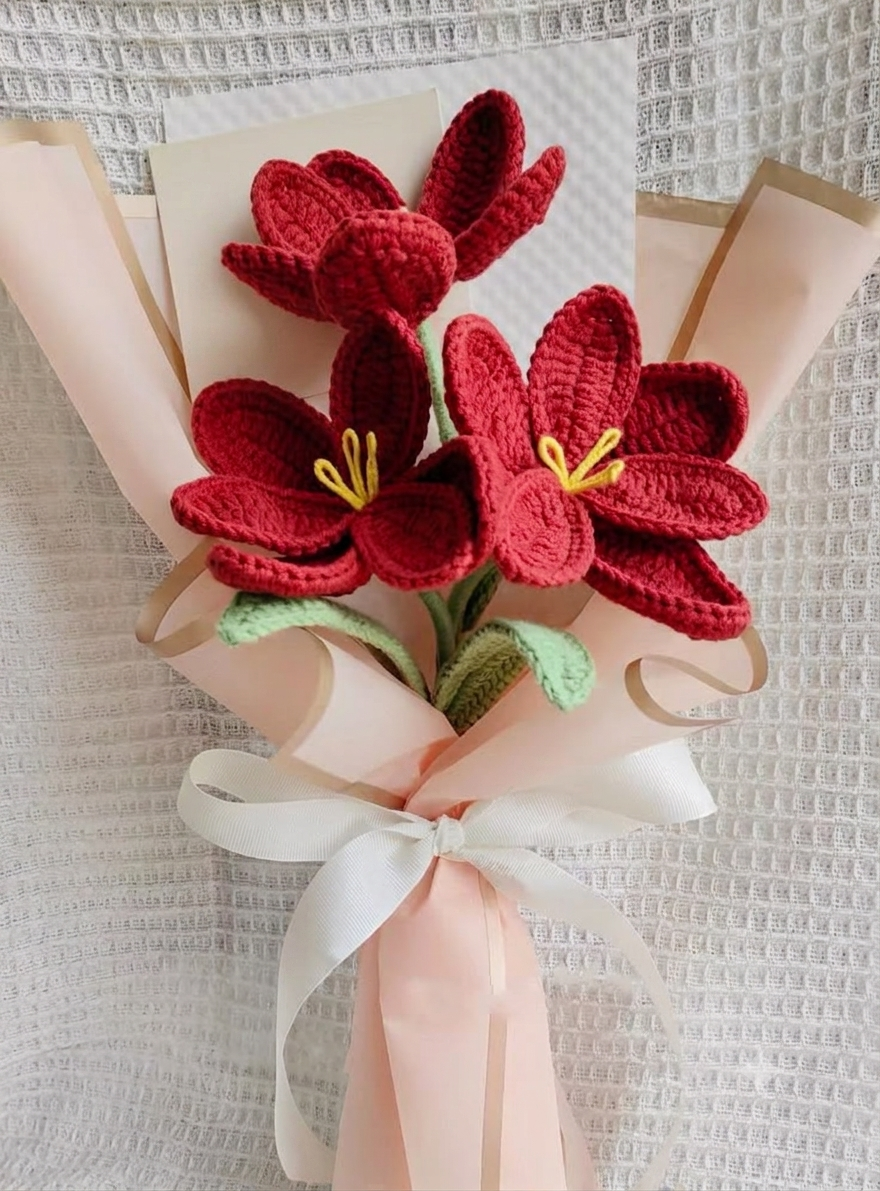 crochet flower bouquet