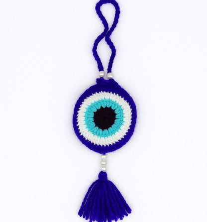 Handmade Crochet Rakhi with Evileye