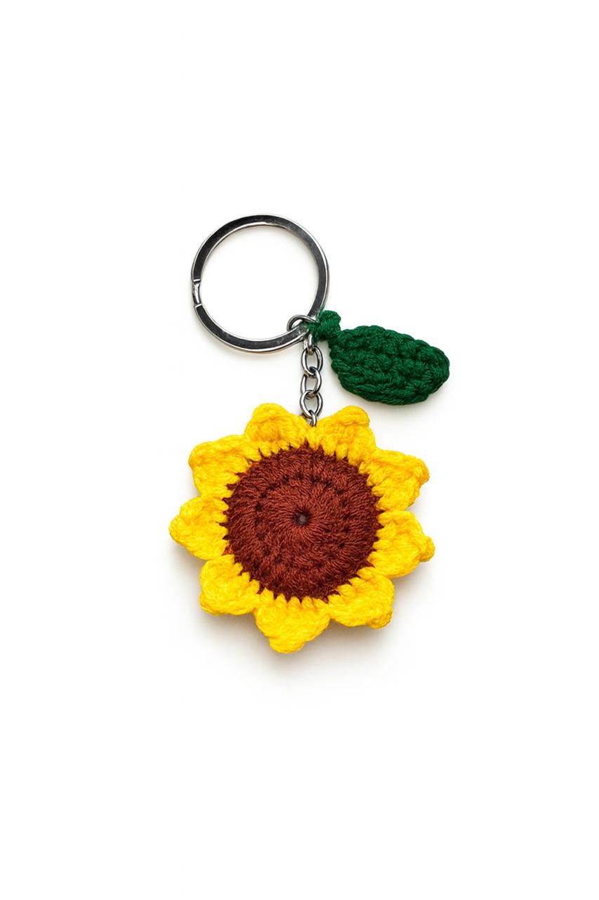 Handmade Crochet Flower Key Ring – A Bloom of Charm (Copy)